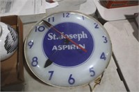 EARLY ST JOSEPH ASPIRIN CLOCK, NEEDS CORD