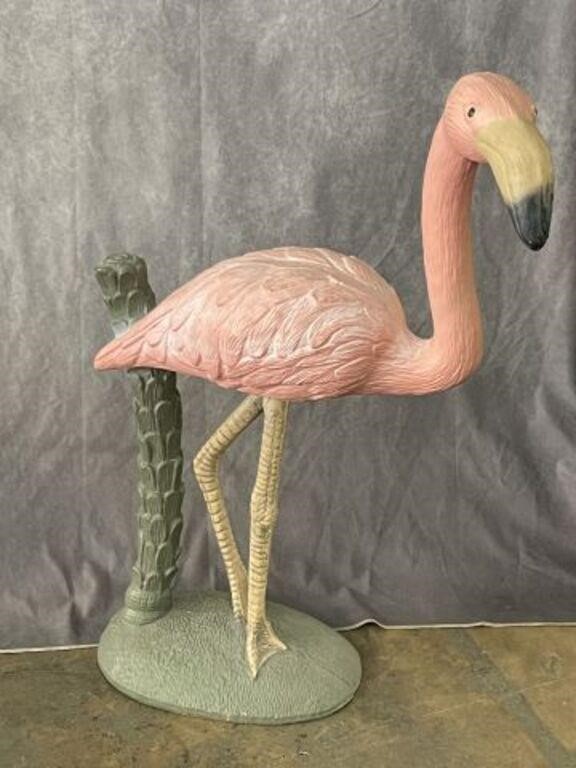 2.5 FT Concrete Painted Flamingo Statue
