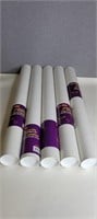 5 STAPLES 2.5X24 INCH MAILING TUBES