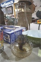 ATTERBURY RIBBED GLASS OIL LAMP