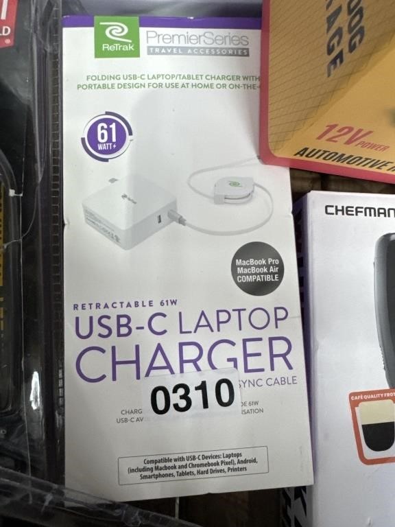 RETRAK USB C LAPTOP CHARGER