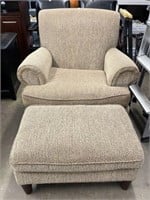 Sam Moore Furniture Arm Chair with Ottoman