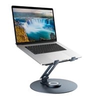 Swivel Laptop Stand for Desk, Adjustable Height
