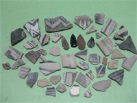 Assorted Arrowheads & Pottery Shards