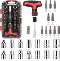 Basics 27-Piece Magnetic T-Handle Ratchet Wrench