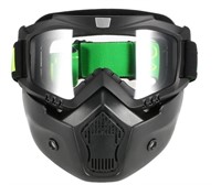 Docooler Mortorcycle Mask Detachable Goggles and