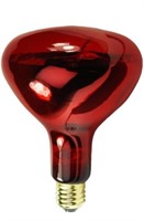 (New) 250 Watt - R40 Light Bulb - Ruby Red -