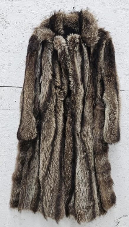 (F) Mysels Fur Coat Size Unknown Length 42".
