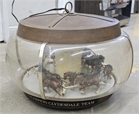 (E) Budweiser Clydesdale Carousel Lamp  15" By
