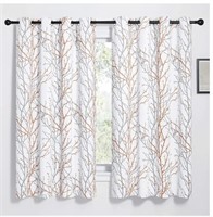 NICETOWN White Curtains Blackout - Grommet Top