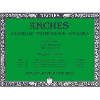 Arches Aquarelle 100% Fine 300g Glued Pad 4L