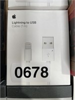 APPLE LIGHTNING CABLE RETAIL $20