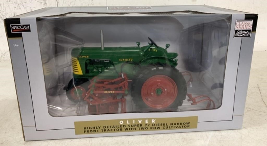SpecCast Oliver Super 77 w/ Two Row Cultivator