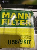 mann filter u58/9kit harnsofffilter urea filter