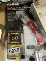 FOLDING KNIFE AND BLADES RETAIL $40