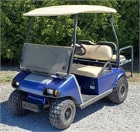 (AZ) Club Car Golf Cart, Gas Engine, with partial