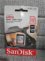 32GB SANDISK ULTRA SDHC UHS-I CARD