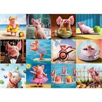 Funny Pigs by Lucia Heffernan 1000 pc