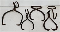 (AI) Vintage Ice Tongs and Hay Bale Hook, b