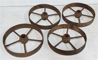 (AI) Cast Iron Wheels, 12" dia, bidding 4 times