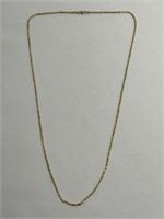 14 k Gold Rope Link Necklace