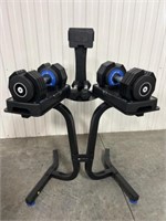 Xterra Adjustable Dumbell Set & Stand