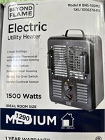 BEYOND FLAME ELECTRIC UTILTY HEATER RETAIL $40