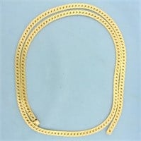 30 Inch Heavy C Link Chain Necklace in 14K Yellow