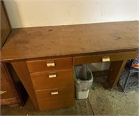 MID-CENTURY MODERN DESK 29” TALL 54” WIDE AND 2