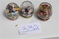3 SMALLER JARS OF BUTTONS