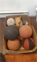 2 BOXES OF BASKETBALL, FOOTBALL, AND MORE