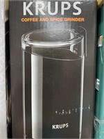 KRUPS COFFEE AND SPICE GRINDER RETAIL $50