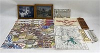 Yellowstone Maps, Collectibles From MT, Canada