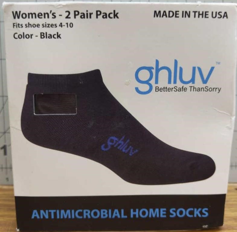 Ghluv Antimicrobial home socks size 4-10 womens