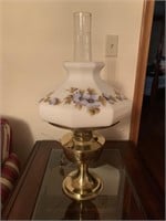 Aladdin brass oil lamp converted to electric