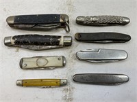 LOT OF 8 ASSORTED POCKET KNIVES