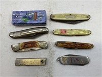 LOT OF 8  ASSORTED POCKET KNIVES