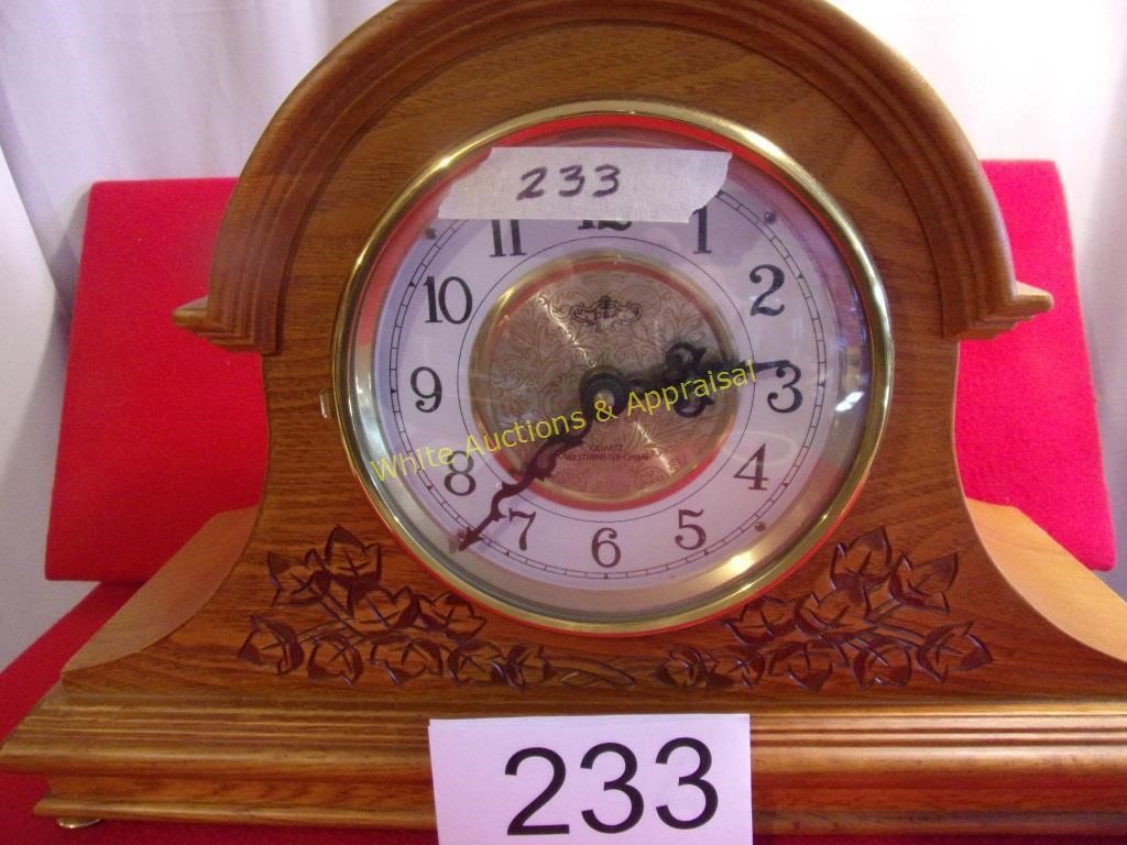 Wood Westminster Quartz Clock