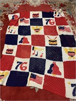 Independence Day themed afghan