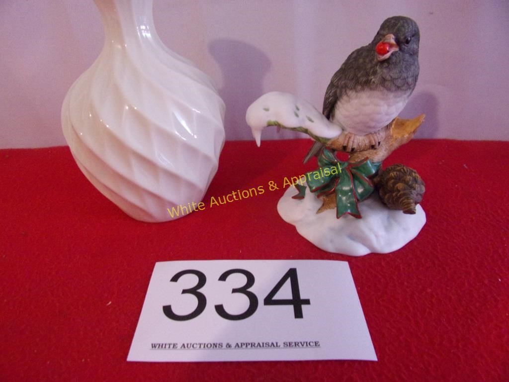 Lenox Vase & Snowbirds -2000
