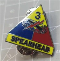 Spearhead military pin