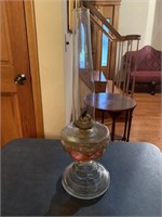 Coal oil lamp with bubble and sawtooth design