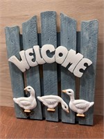 Duck Welcome Sign