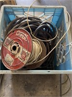 Electric wire in crate