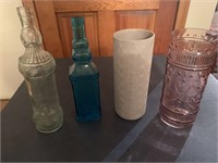 Bottle style vases