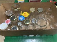Box of jars (Atlas and Ball), Bottles- Coca Cola