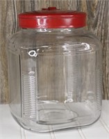 Hoosier Style Jar w/Newer Lid