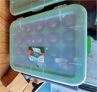 Ornament Box Storage Case .with balls