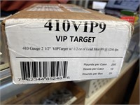 Case of 410 shells 250 total VIP target 2.5"
