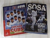 2010 Chicago Cubs Team Photo & Sammy Sosa Book